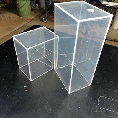 Sale Photo Thumbnail #331: 2 acrylic display shelfs, see pics for measurements