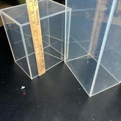 Sale Photo Thumbnail #333: 2 acrylic display shelfs, see pics for measurements