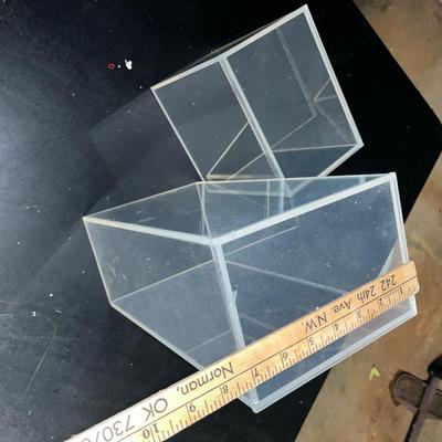 Sale Photo Thumbnail #334: 2 acrylic display shelfs, see pics for measurements
