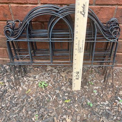 Sale Photo Thumbnail #351: Approximately 10 pieces of wrought iron garden fencing