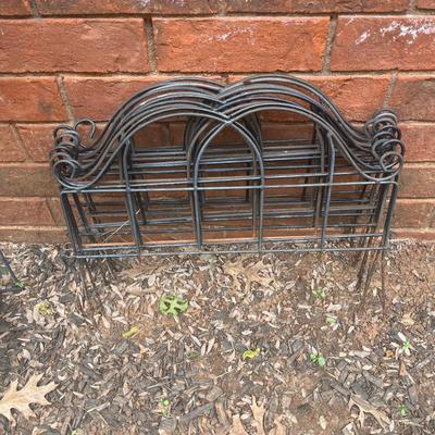 Sale Photo Thumbnail #352: Approximately 10 pieces of wrought iron garden fencing