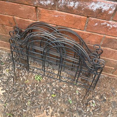 Sale Photo Thumbnail #350: Approximately 10 pieces of wrought iron garden fencing