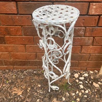 Sale Photo Thumbnail #360: Wrought iron plant stand, heavy - see pics for measurements