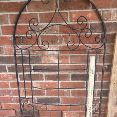 Sale Photo Thumbnail #369: Wrought iron trellis at least 6 ft tall, does need some attention