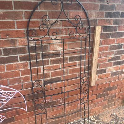 Sale Photo Thumbnail #368: Wrought iron trellis at least 6 ft tall, does need some attention