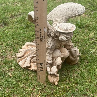 Sale Photo Thumbnail #375: Concrete angel statue, very heavy, no chips or cracks - see pics for more details