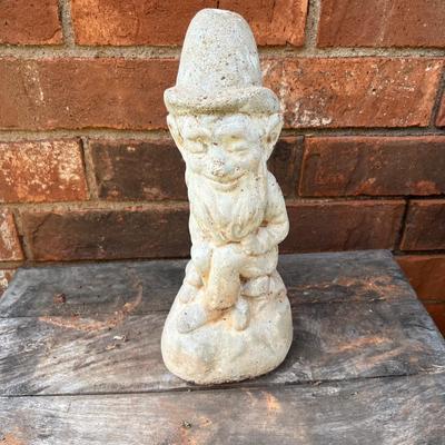 Sale Photo Thumbnail #394: Small concrete gnome statue - see pics for measurements