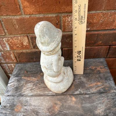 Sale Photo Thumbnail #396: Small concrete gnome statue - see pics for measurements