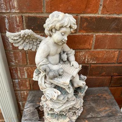Sale Photo Thumbnail #403: Cherub garden statue - see pics for details