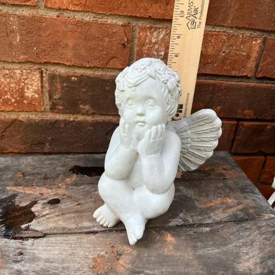 Sale Photo Thumbnail #405: Small cherub garden statue - see pics for details