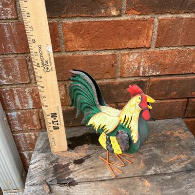 Sale Photo Thumbnail #413: 2 metal roosters