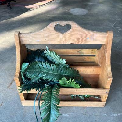 Sale Photo Thumbnail #516: Wood box with greenery