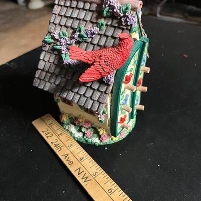 Sale Photo Thumbnail #536: Pretty birdhouse with doors that open to small drawers
