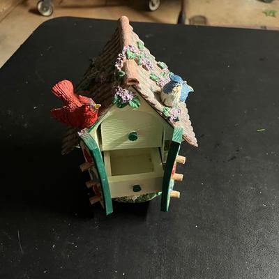 Sale Photo Thumbnail #534: Pretty birdhouse with doors that open to small drawers