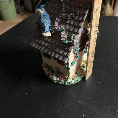 Sale Photo Thumbnail #535: Pretty birdhouse with doors that open to small drawers