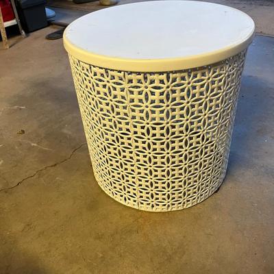 Sale Photo Thumbnail #572: Metal side table or could be used as plant stand