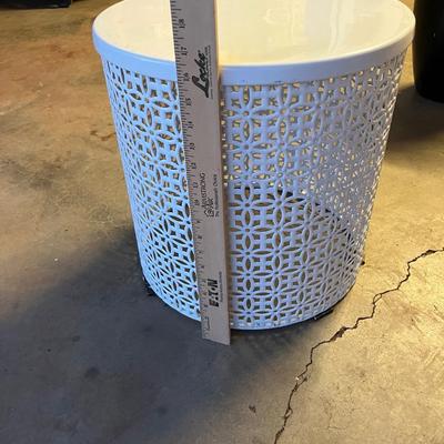 Sale Photo Thumbnail #573: Metal side table or could be used as plant stand