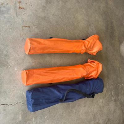 Sale Photo Thumbnail #669: 2 orange chairs and a blue one