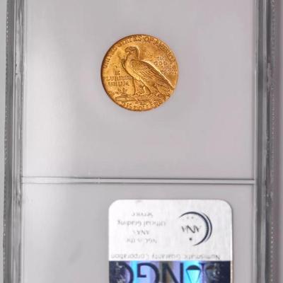 1929 $2.5 Dollar Gold Indian Head Liberty Quarter Eagle Coin NGC MS-64