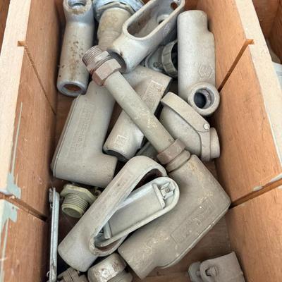 Sale Photo Thumbnail #7: Mixed lot includes extension cords, testers, cases, and spray tank. Sold as-is. Great for DIY or parts.