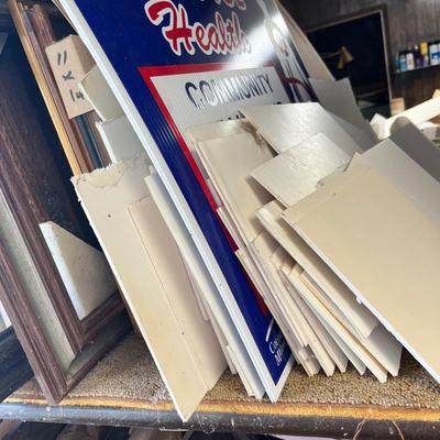 Lot 321 Bin of Frames & Foam boards
