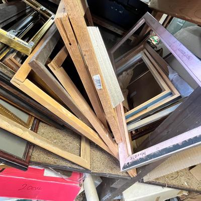 Lot 324 Bin of frames
