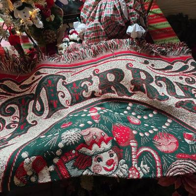 Whimsical Holiday Décor Lot – Snow flocked 4' Tree, Santa & Mrs. Dolls, Stockings & MUCH More!
