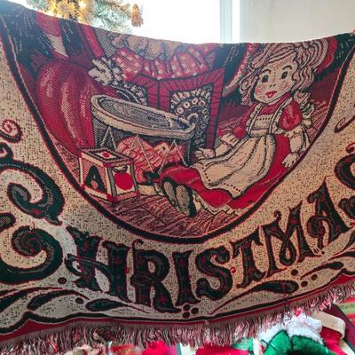 Whimsical Holiday Décor Lot – Snow flocked 4' Tree, Santa & Mrs. Dolls, Stockings & MUCH More!