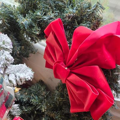 Whimsical Holiday Décor Lot – Snow flocked 4' Tree, Santa & Mrs. Dolls, Stockings & MUCH More!