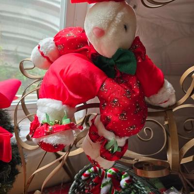 Whimsical Holiday Décor Lot – Snow flocked 4' Tree, Santa & Mrs. Dolls, Stockings & MUCH More!