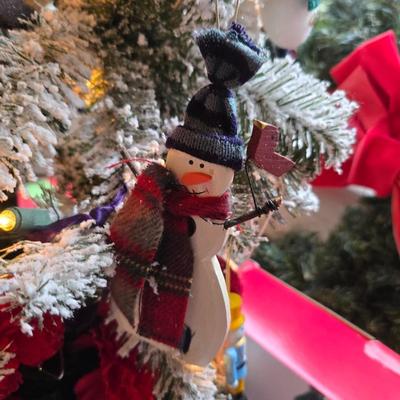 Whimsical Holiday Décor Lot – Snow flocked 4' Tree, Santa & Mrs. Dolls, Stockings & MUCH More!