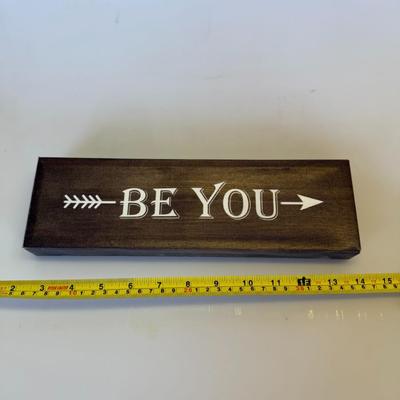 Sale Photo Thumbnail #24: Includes "Be You" arrow sign, "You Got This" leafy block, Cute, lightweight, and motivational.