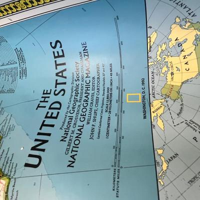 Lot 328 Large US map