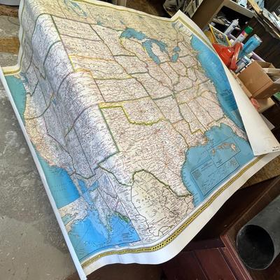 Lot 328 Large US map