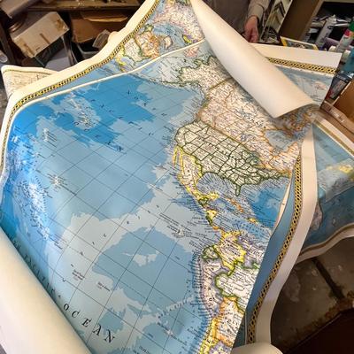 Lot 328 Large US map