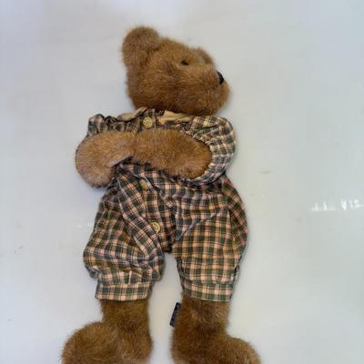 Sale Photo Thumbnail #32: Plush Teddy Bear in Plaid Overalls
