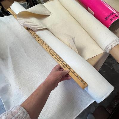 Lot 329 2 rolls framing canvas