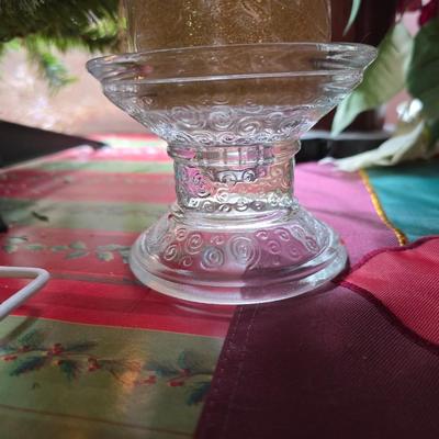 Holiday Cheer Décor Lot – Small Tree adorned with bows and more, Faux Poinsettias, Santa & More! Light up JOY
