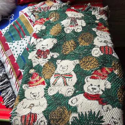 Mostly Dog-Themed Holiday Décor Lot – Pillows, Stockings, Blankets & More!