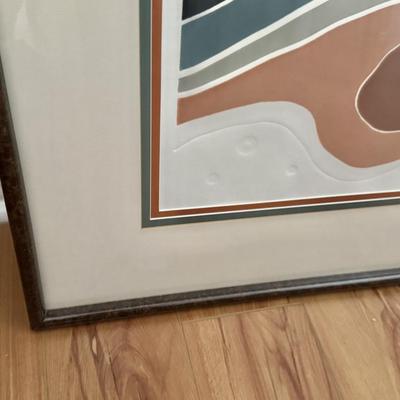 Sale Photo Thumbnail #26: “Surf I” signed and numbered print by Cynthia December. 81/150. 
In very good/excellent condition with no known defects. 
Dimensions with frame: 30”w x 39”h x 1”d