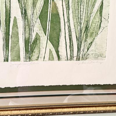 Sale Photo Thumbnail #30: “Surprise Lillies” artist proof print by Cynthia December. Signed. Dimensions with frame: 
29.5”w x 36”h
In very good/excellent condition with no known defects.