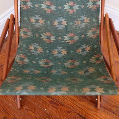 Vintage Folding Wood Rocking Chair