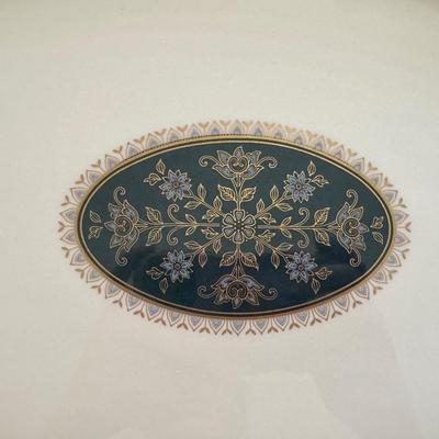 Sale Photo Thumbnail #46: Royal Doulton Carlyle pattern serving platter. 
Dimensions: Platter 16.5”w x 12.5”d
In very good/excellent condition with no known defects.