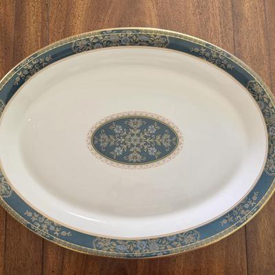 Sale Photo Thumbnail #44: Royal Doulton Carlyle pattern serving platter. 
Dimensions: Platter 16.5”w x 12.5”d
In very good/excellent condition with no known defects.