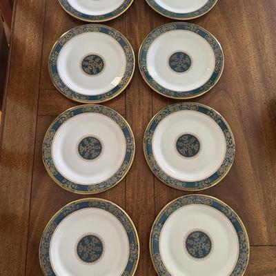 Sale Photo Thumbnail #65: Royal Doulton Carlyle pattern dessert plates. Set of 8. Dimensions: Dessert plates; 6.5”w. In very good/excellent condition.