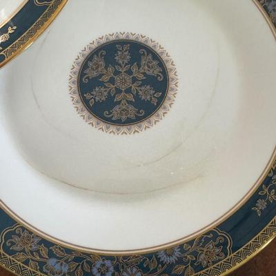 Sale Photo Thumbnail #71: Royal Doulton Carlyle pattern dinner plates. Set of 8. Dimensions: Dinner plates 10.6”w. One has some noticeable wear- see pictures.