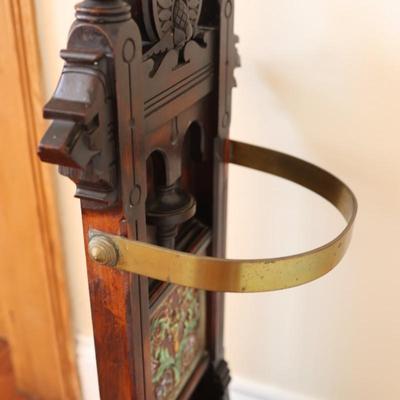 Victorian Walnut Umbrella Stand