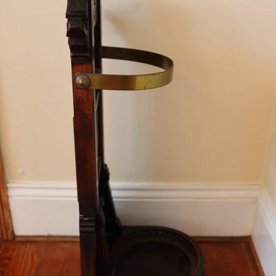 Victorian Walnut Umbrella Stand