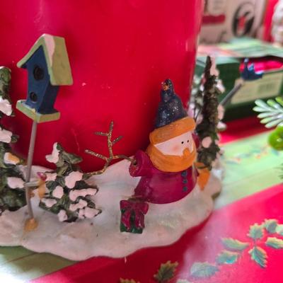 Holiday Candle & Decor Lot – Votives, Tapers, Holders & More!