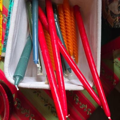 Holiday Candle & Decor Lot – Votives, Tapers, Holders & More!